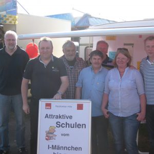 SPD Hille auf dem Hiller Markt besucht.
