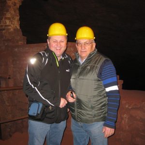 Reinhard Stuck und Torsten Kuhlmann unter Tage