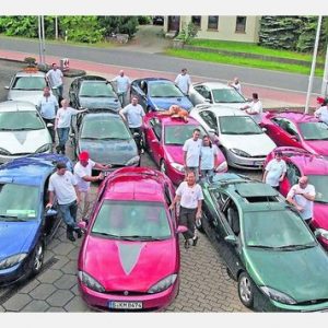 Mit 13 Ford Cougar feierte das von Torsten Kuhlmann organisierte Nordpunkt-Treffen in Pr. Ströhen eine gelungene Premiere.