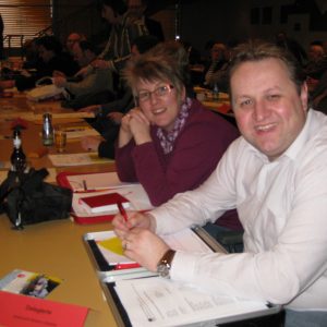 Delegierte Ilona Meier und Torsten Kuhlmann