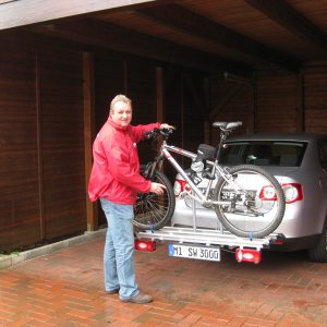 mit PKW und Rad nach Oppenwehe