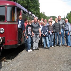 Die Rahdener Eisenbahner in Piesberg.