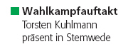 Torsten Kuhlmann präsent in Stemwede