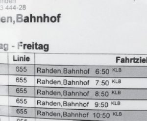 Vom Bahnhof zum Bahnhof