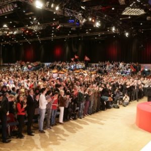 4000 SPD Anhänger in Düsseldorf.