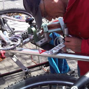 Mein Fahrrad wird hier gerade codiert!