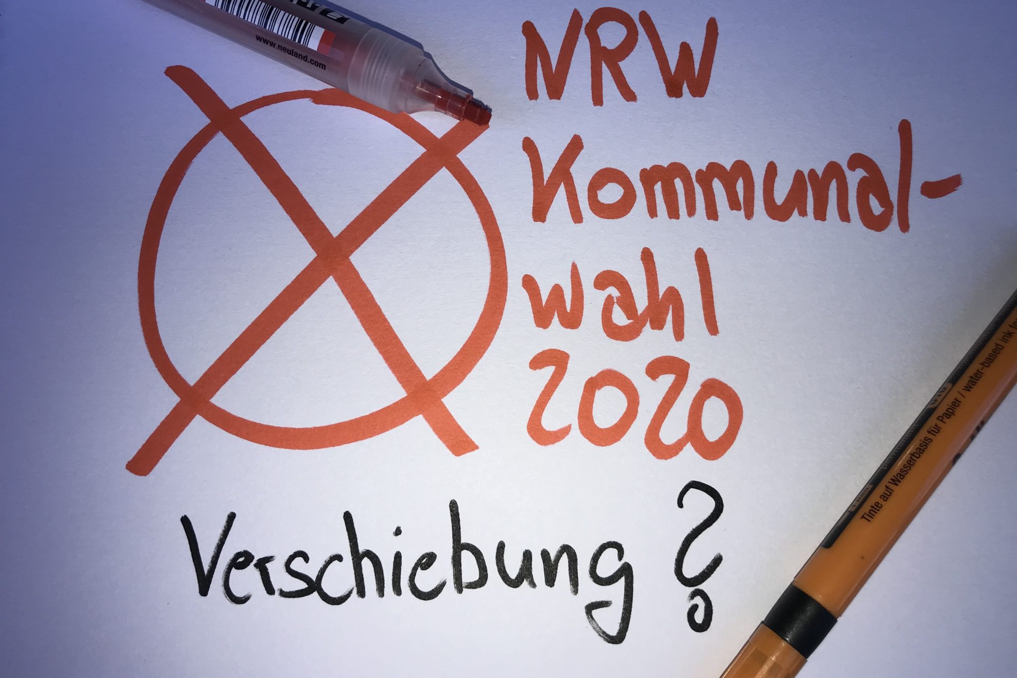 Termin NRW Kommunalwahl 2020 - Verschiebung?