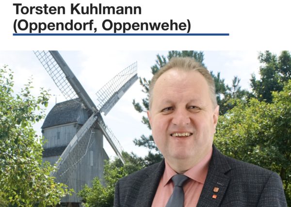 Kreistagskandidat auch für Oppendorf und Oppenwehe