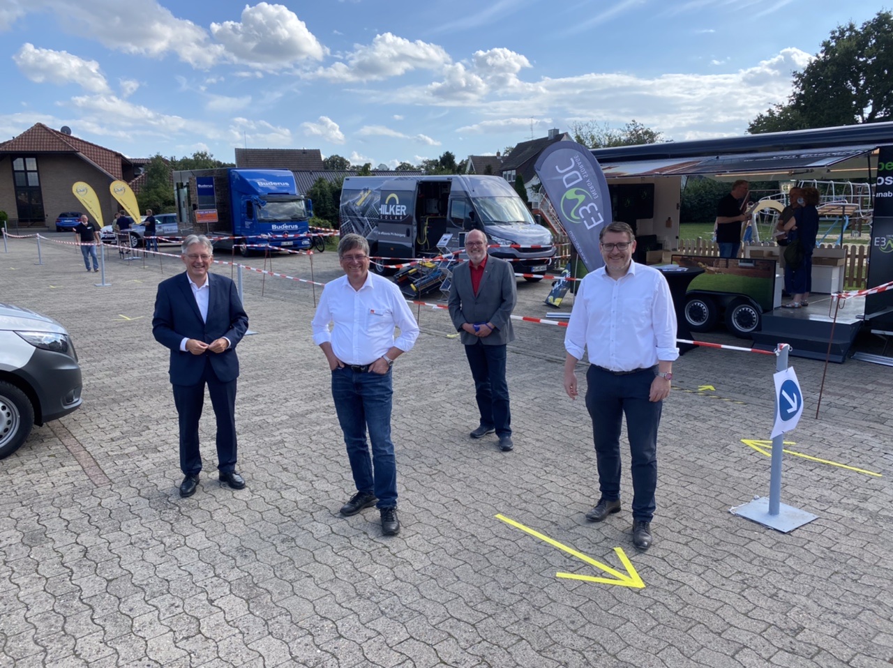 Abgeordnete und Spitzenkandidaten beim Energietag in Rahden