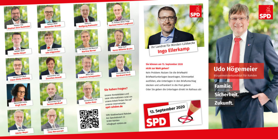 SPD Rahden Hauptflyer Seite 1