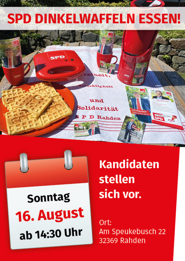 SPD Dinkelwaffeln essen