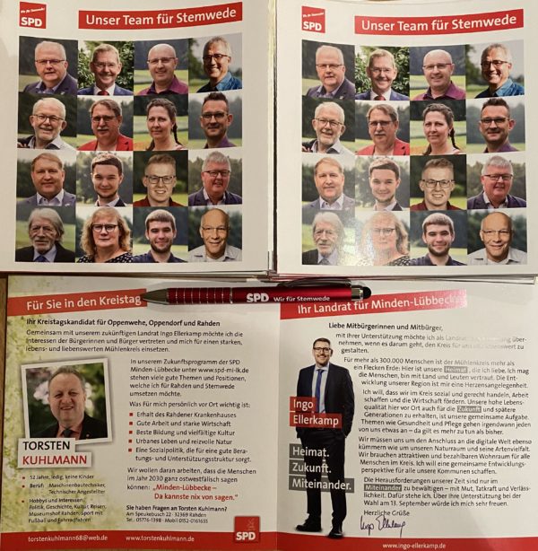 Hauptflyer der SPD Stemwede
