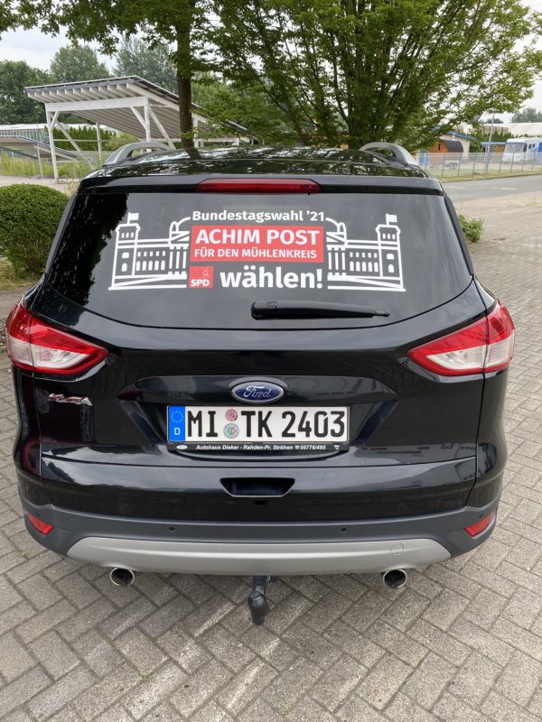 Achim Post PKW-Werbung Heckklappe