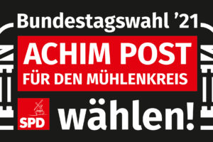 Achim Post Logo Weiß / Rot