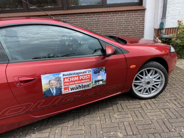 Achim Post PKW-Werbung Tür