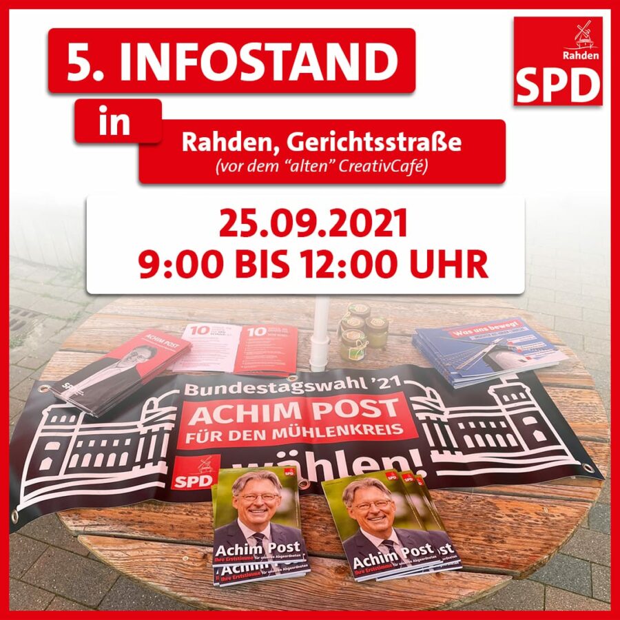 5. Infostand zur Bundestagswahl