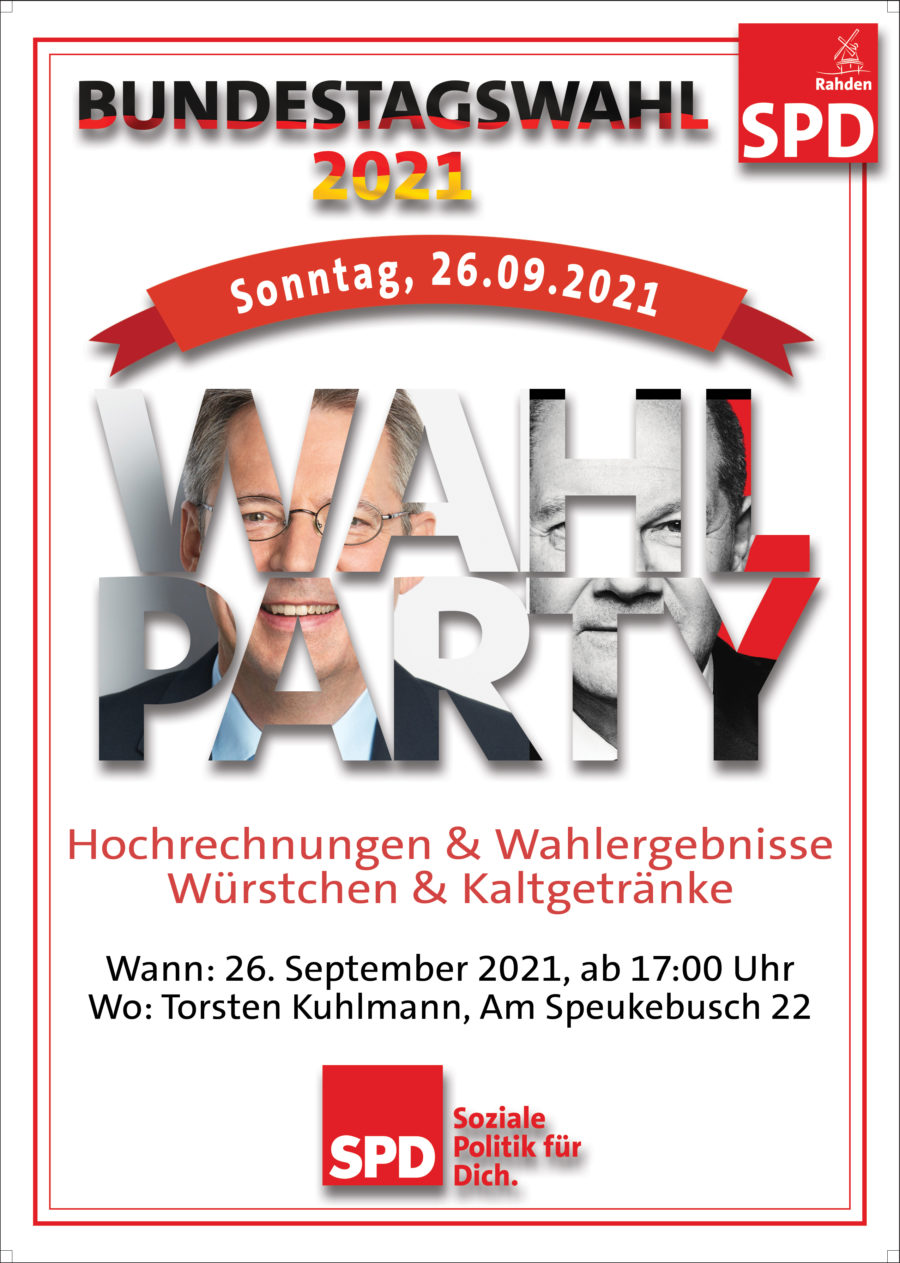 Wahlparty Bundestagswahl 2021