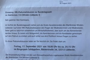 IHK-Podiumsdiskussion zur Bundestagswahl