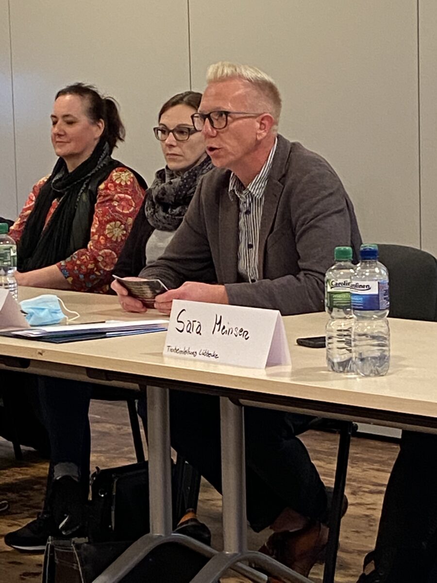 Moderator Stefan Rose auf der Informationsveranstaltung
