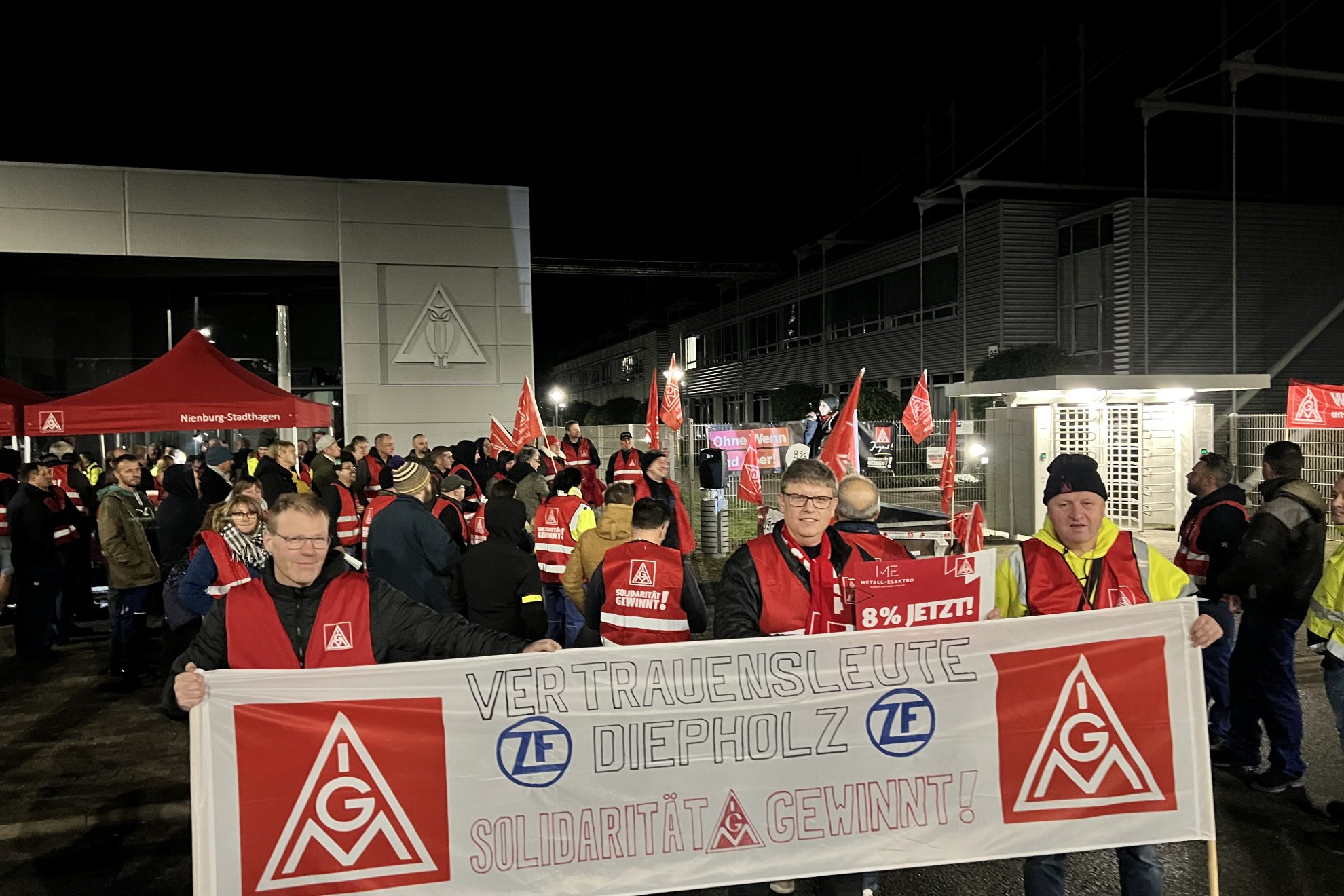 Warnstreik Dielingen Bild 1